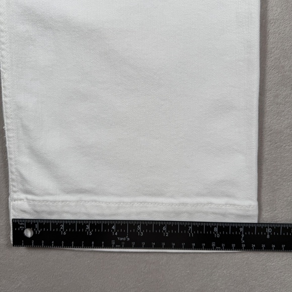 Maeve Anthropologie Jeans Womens 26 White The Colette Wide Leg Crop High Rise - Picture 10 of 13